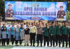 Sinergi Buruh dan Polri, Kapolres Sumenep Kobarkan Semangat Persatuan di Apel Akbar Kebangsaan