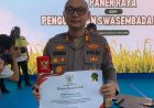 Konsisten Dukung Swasembada Pangan Kapolres Sumenep Terima Penghargaan dari Presiden RI